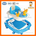 Square Jiwa 812 baby walker can height adjustment with 8 big color wheels and brake